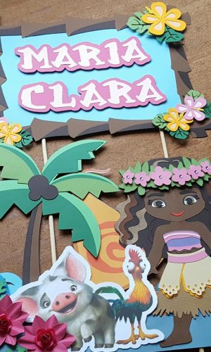 Arquivo de Corte - Topo de Bolo - Moana (camadas)