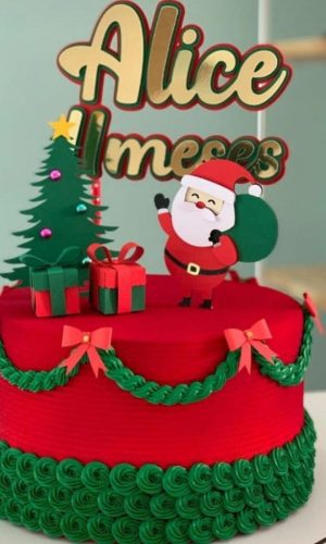 Arquivo de Corte Topo de Bolo Natal #1