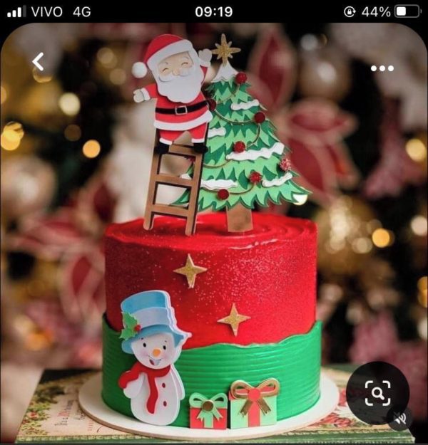 Arquivo de Corte Topo de Bolo Natal