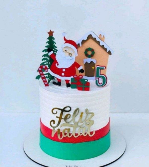 Arquivo de Corte Topo de Bolo Natal Studio