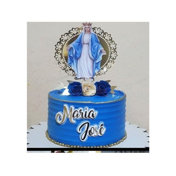 ARQUIVO DE CORTE TOPO DE BOLO NOSSA SENHORA DAS GRAÇAS