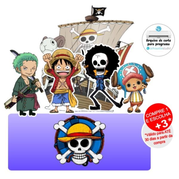Arquivo de Corte Topo de Bolo One Piece