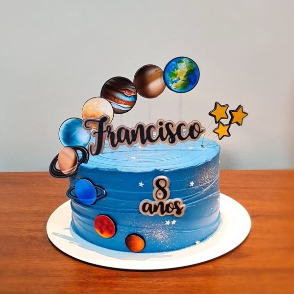 Arquivo de corte topo de bolo planetas