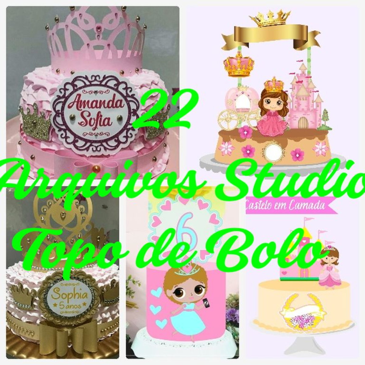 ARQUIVO DE CORTE TOPO DE BOLO - PRINCESA- REALEZA - Imagem 3