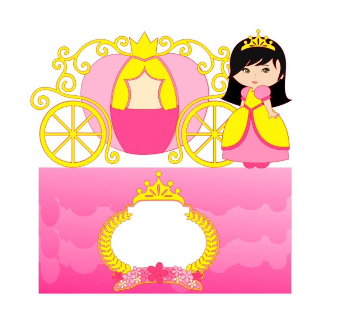 Arquivo de Corte Topo de Bolo Princesa - Realeza