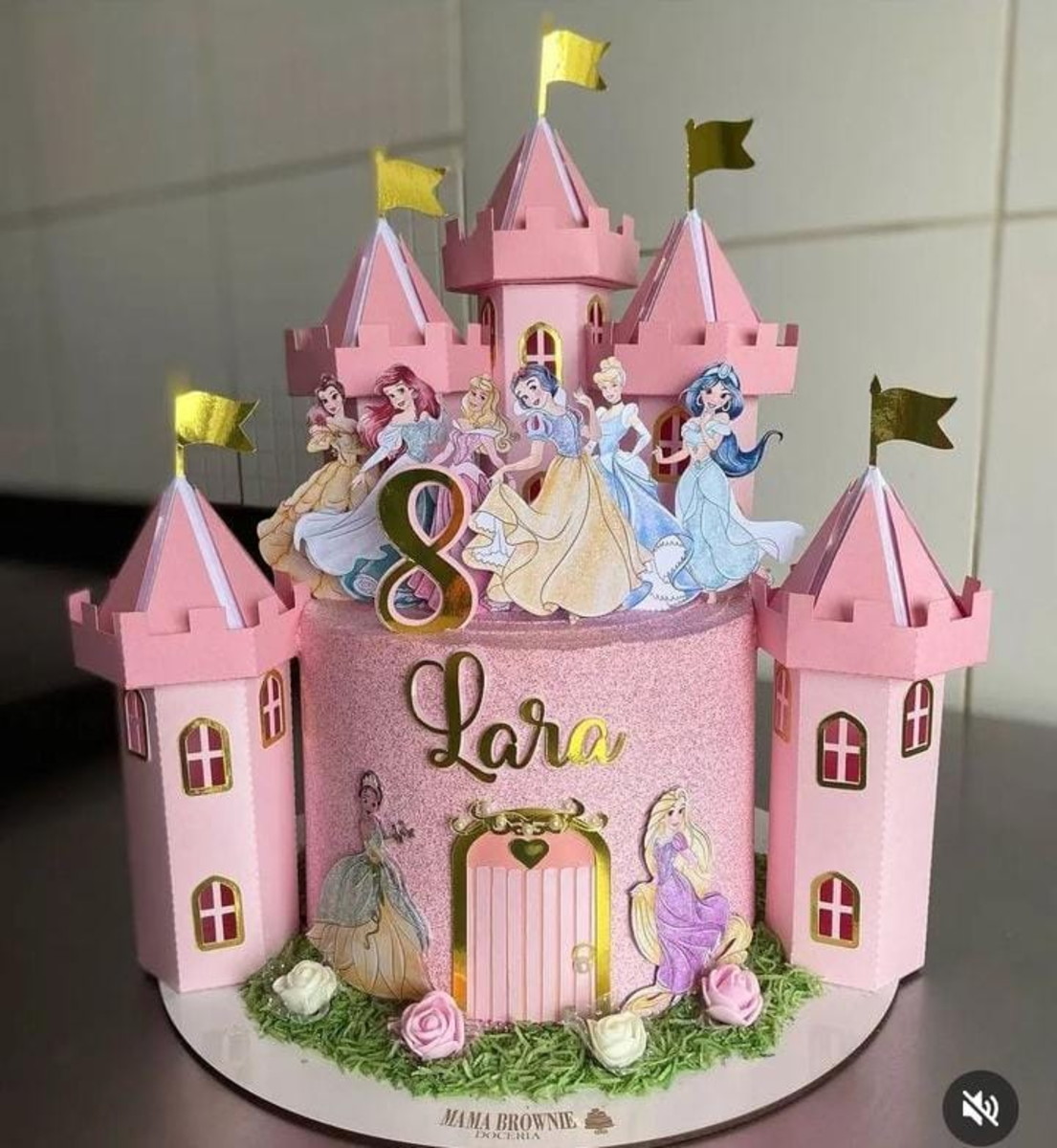 Arquivo de Corte: Topo de Bolo Princesas + Castelo 3d 009 - Imagem 2