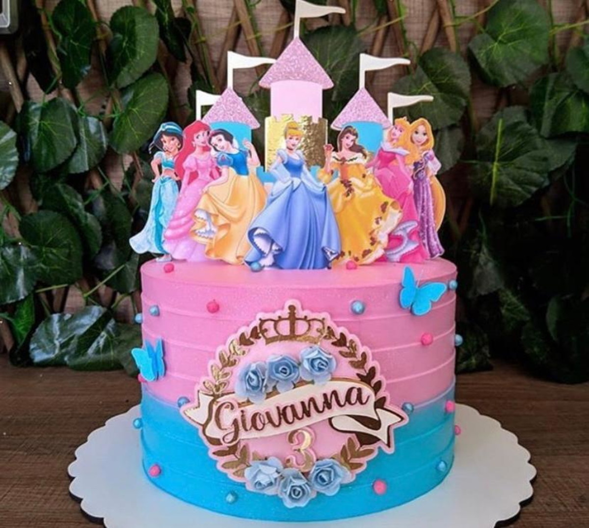 Arquivo de Corte Topo de Bolo Princesas da Disney -005c - Imagem 2