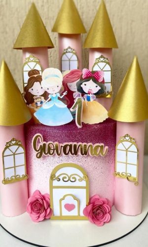 Arquivo de Corte - Topo de Bolo Princesas Disney