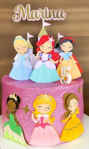 Arquivo de Corte Topo de Bolo Princesas Disney