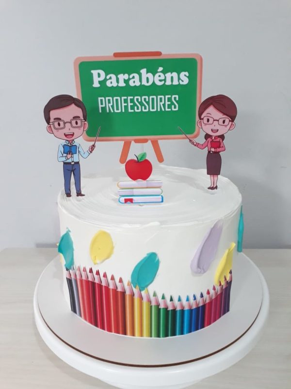 Arquivo de Corte Topo de Bolo Professores