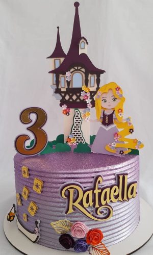 Arquivo de Corte Topo de Bolo Rapunzel