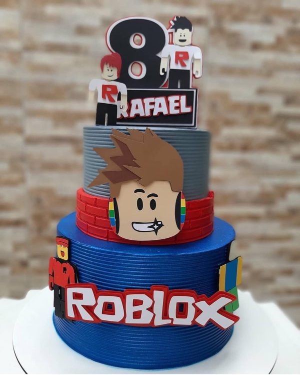 Arquivo de Corte Topo de Bolo Roblox em Camadas 829