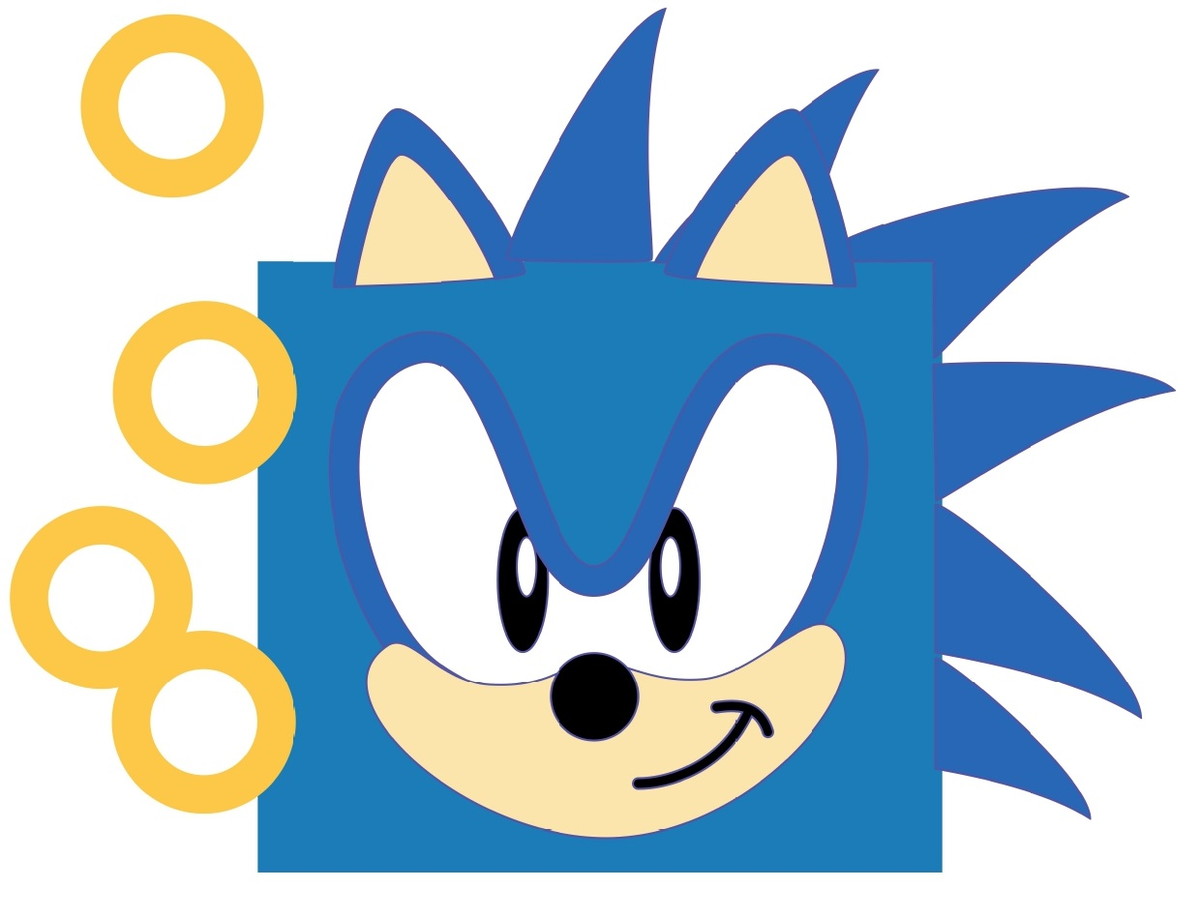 Arquivo de Corte Topo de Bolo Rosto Sonic em Camadas #446 - Topo de ...