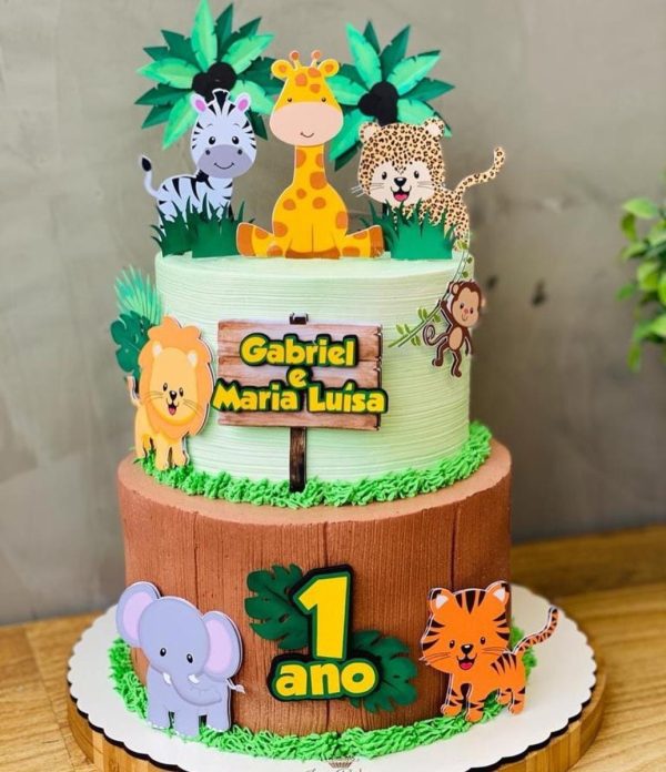Arquivo de Corte Topo de Bolo Safari - Image 2