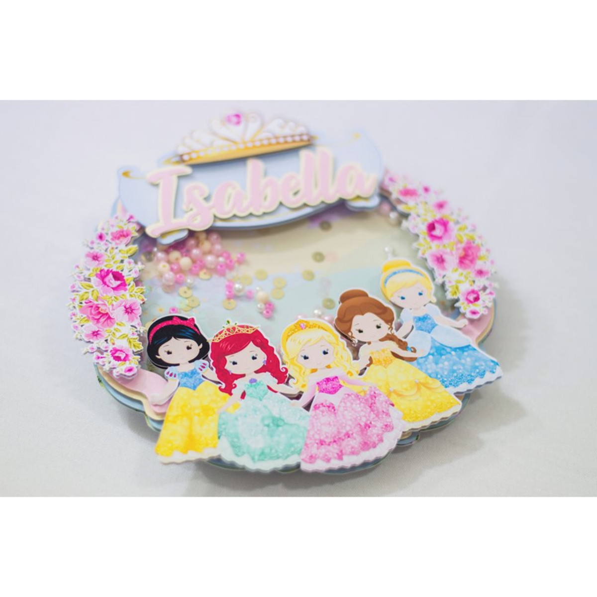 Arquivo de Corte Topo de Bolo Shaker PRINCESAS