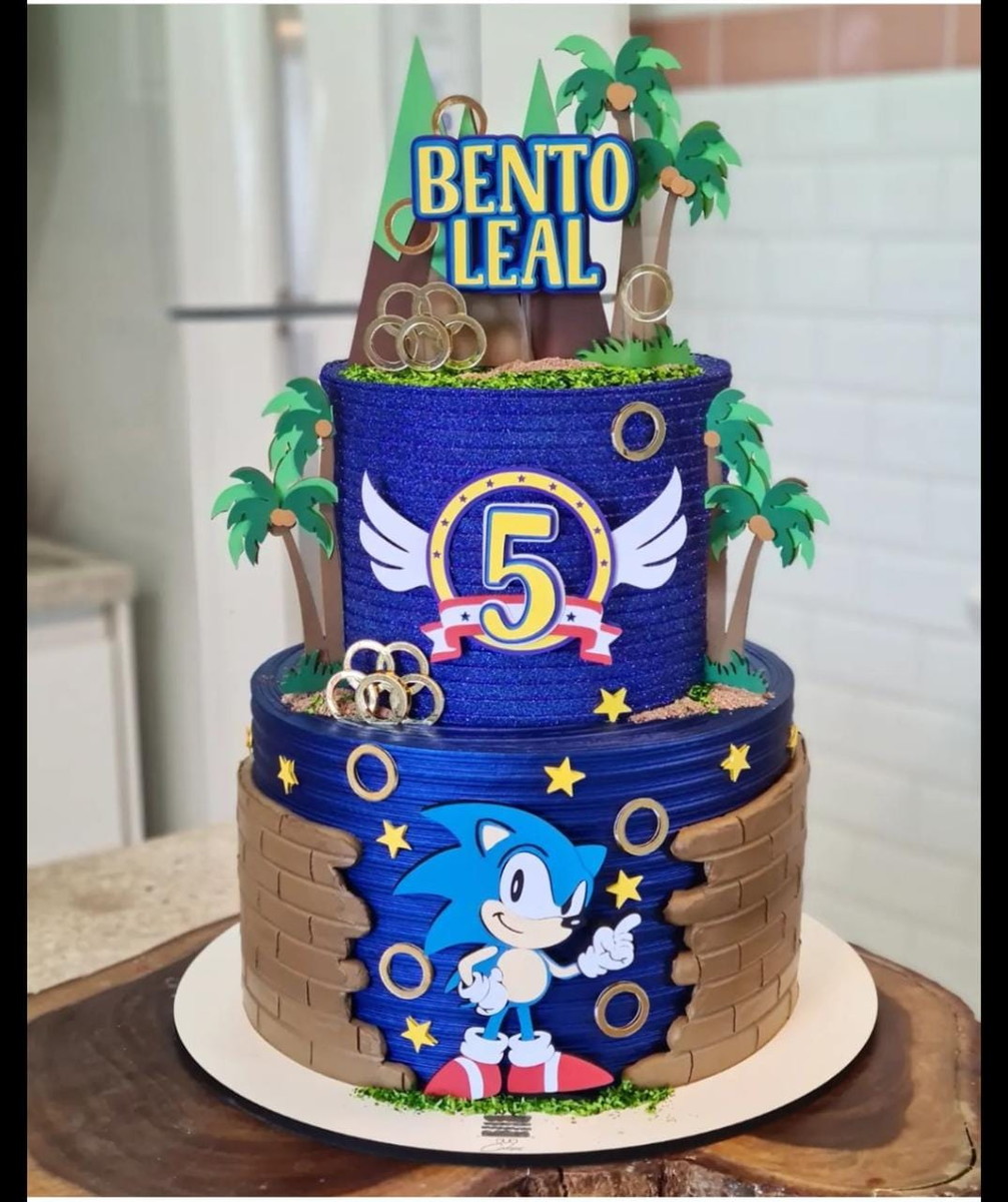 Arquivo de Corte - Topo de Bolo Sonic