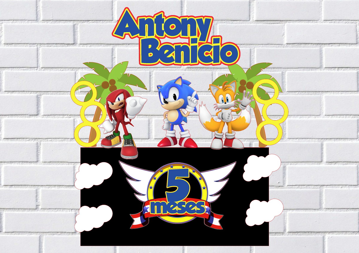 Arquivo de Corte Topo de Bolo Sonic Studio 003