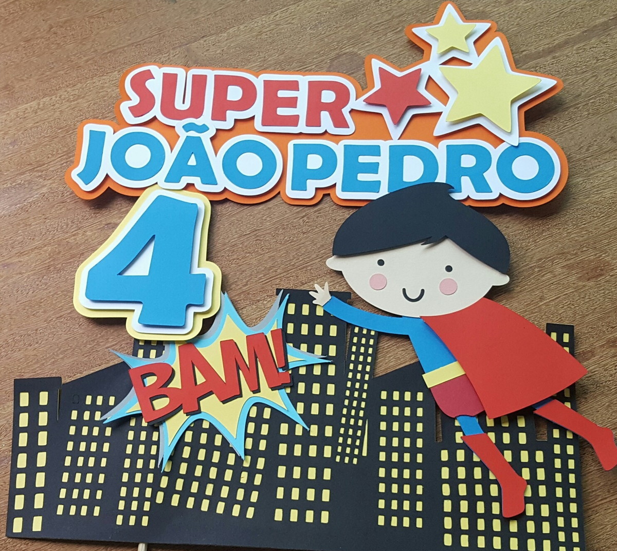 Arquivo de Corte - Topo de Bolo (Super Homem) 2