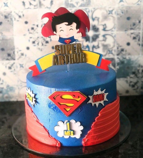 Arquivo de corte Topo de Bolo Super Homem Superman Baby - St