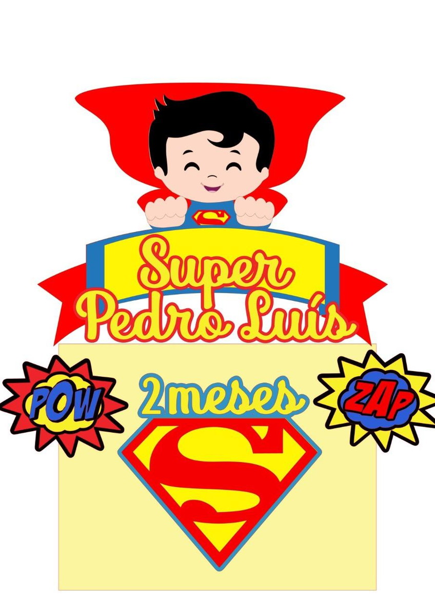 ARQUIVO DE CORTE TOPO DE BOLO SUPER MEN