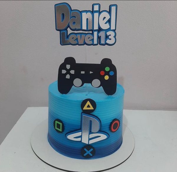 Arquivo de corte topo de bolo Video game