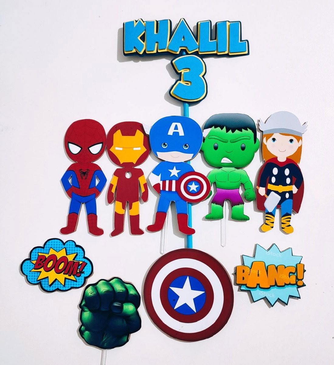 Arquivo de Corte Topo de Bolo Vingadores Cute Studio 003