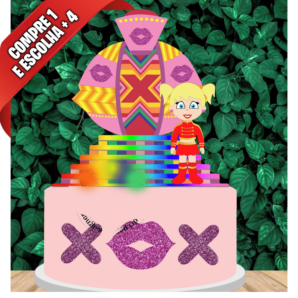 Arquivo de Corte Topo de Bolo Xuxinha - Imagem 2
