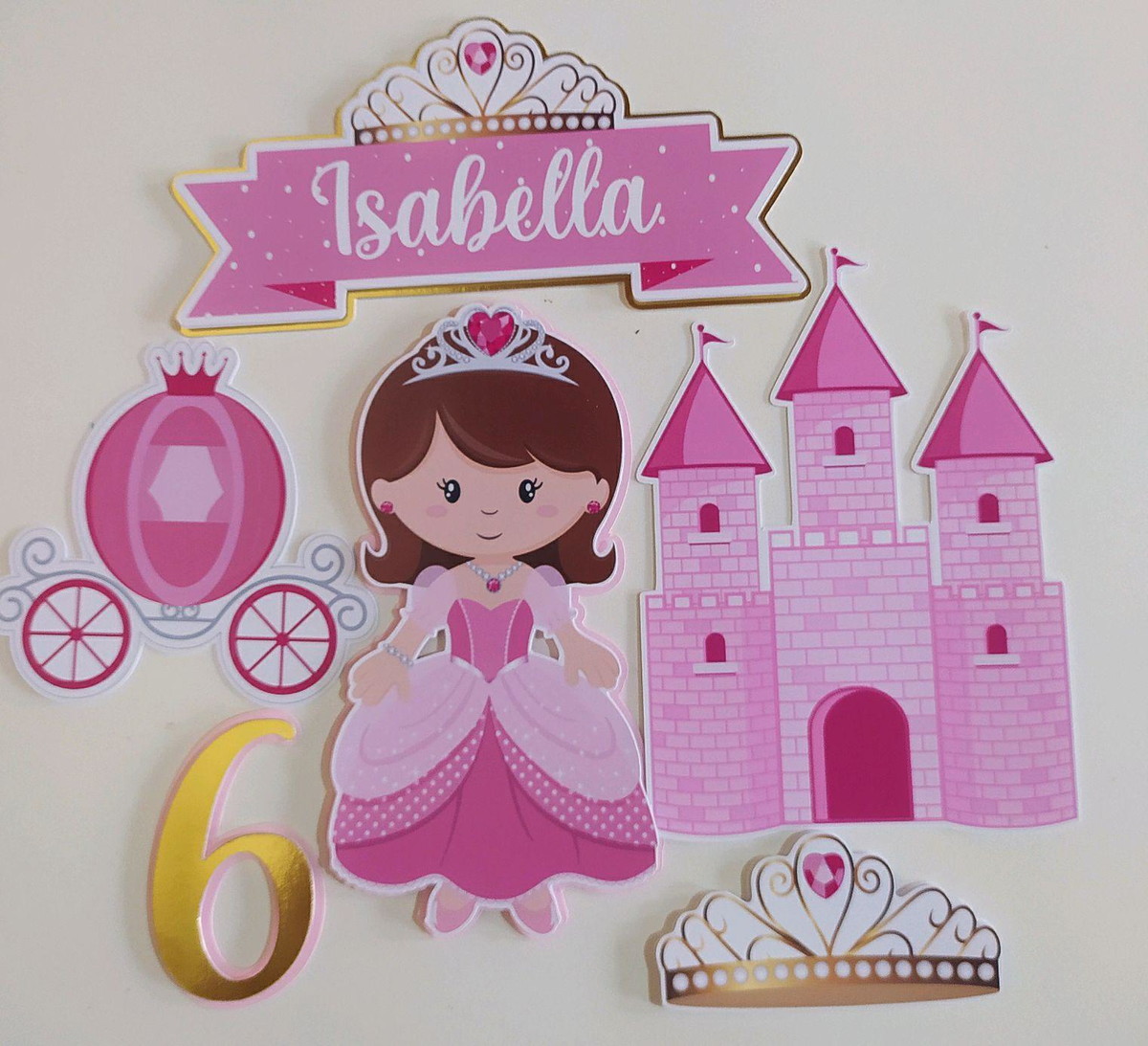 Arquivo de corte topo princesa cute castelo+brinde