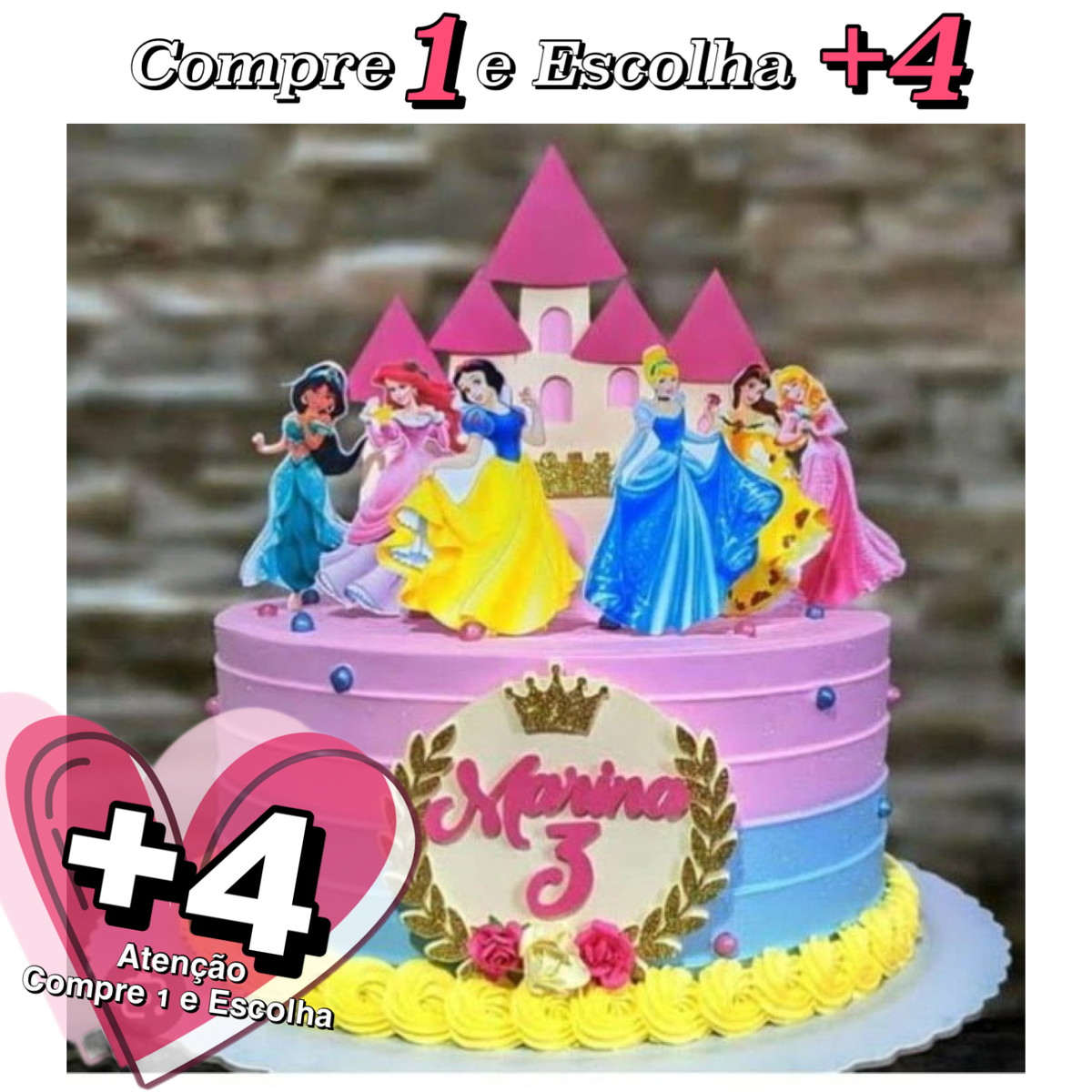 Arquivo de Corte Topo Princesas (1cfedda) - Studio