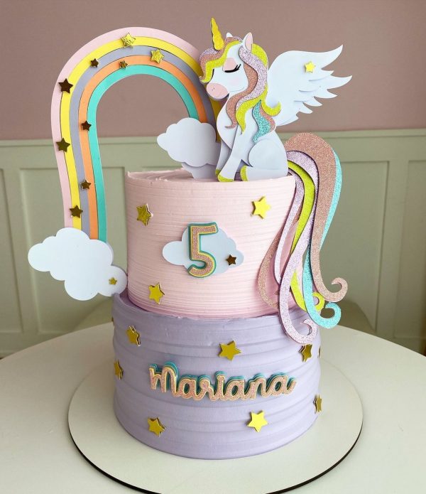 Arquivo de topo de bolo unicornio