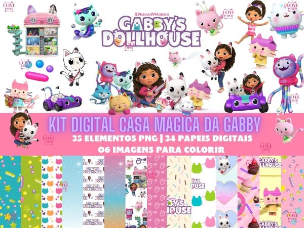 Kit Digital Casa Magica da Gabby