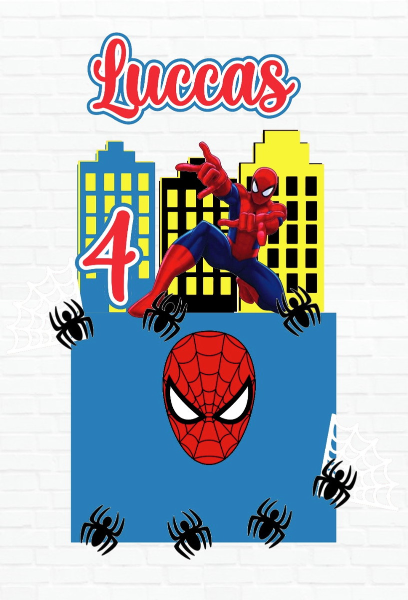 Arquivo Digital Silhouette - Topo De Bolo Homem-aranha