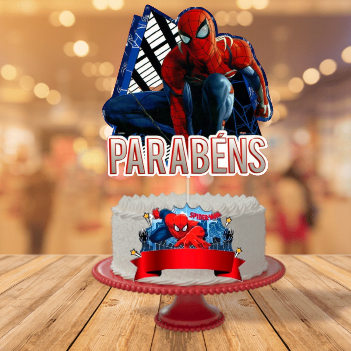 Arquivo Digital Silhouette Topo de Bolo Homem Aranha