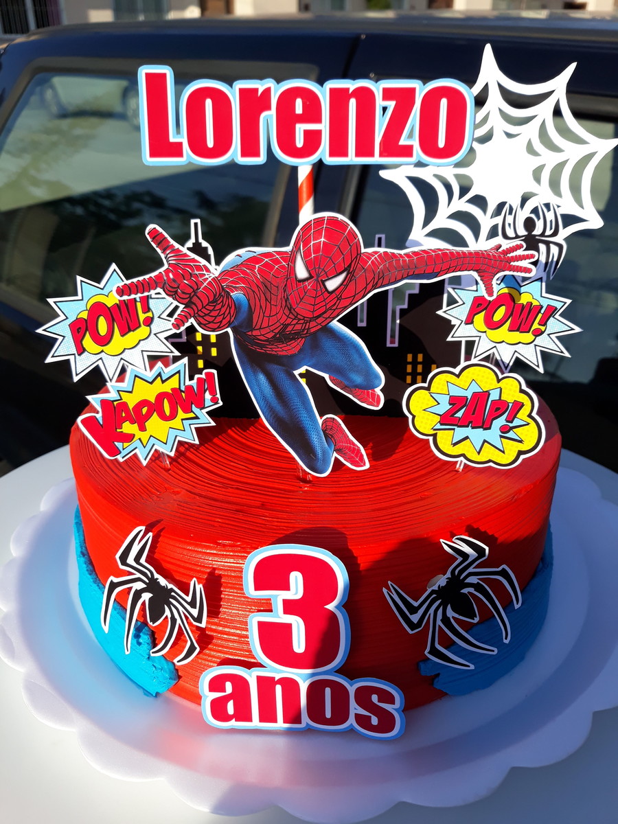 Arquivo digital Topo de bolo Homem Aranha #8 PDF/JPG