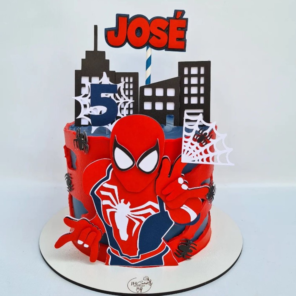 Arquivo Digital- Topo de Bolo Homem Aranha Camadas