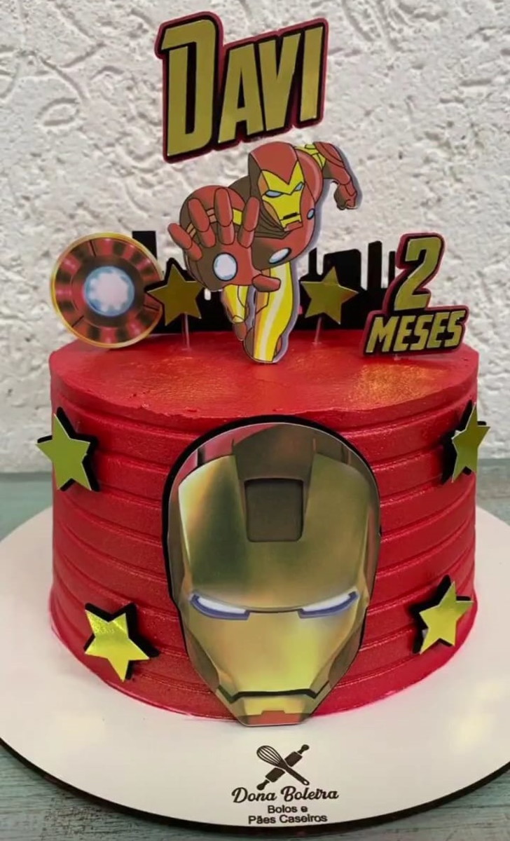 Arquivo Digital Topo de Bolo - Homem de Ferro - Iron Man