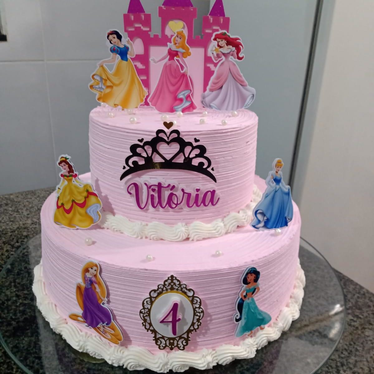 Arquivo Digital Topo de Bolo Princesas
