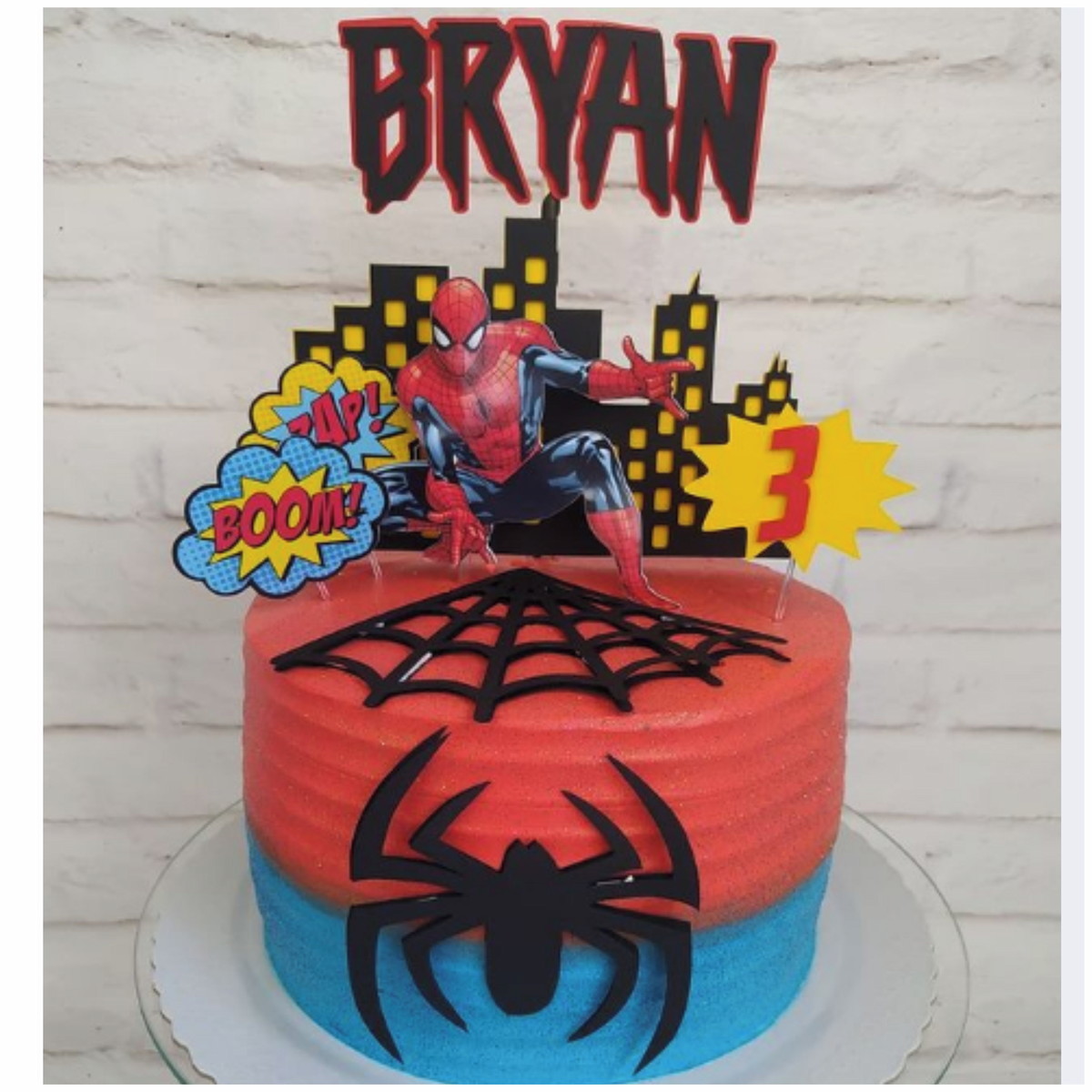 Arquivo Silhouette Topo De Bolo Homem Aranha 01 Studio