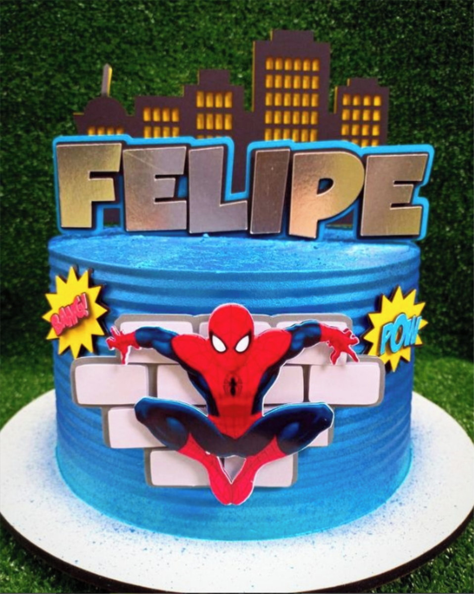 Arquivo Silhouette Topo De Bolo Homem Aranha Studio 03