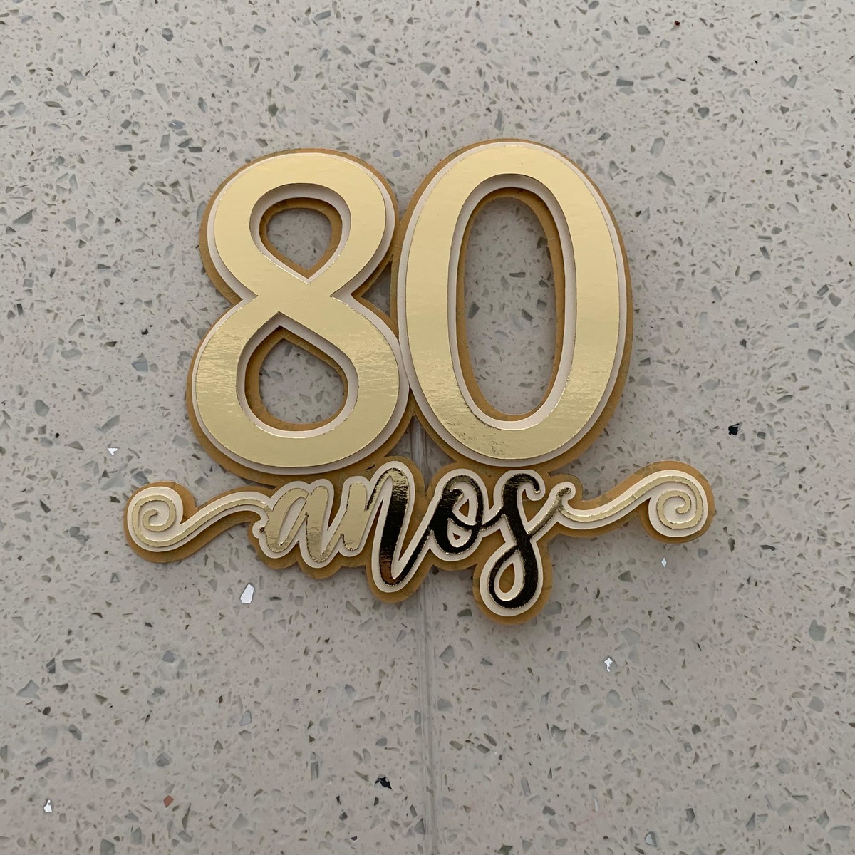 Arquivo Topo de Bolo 80 anos - Imagem 2