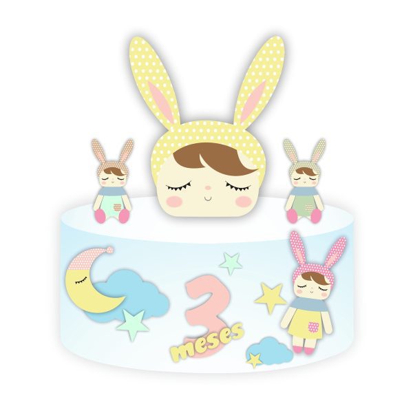 Arquivo Topo de Bolo Boneca Metoo Doll
