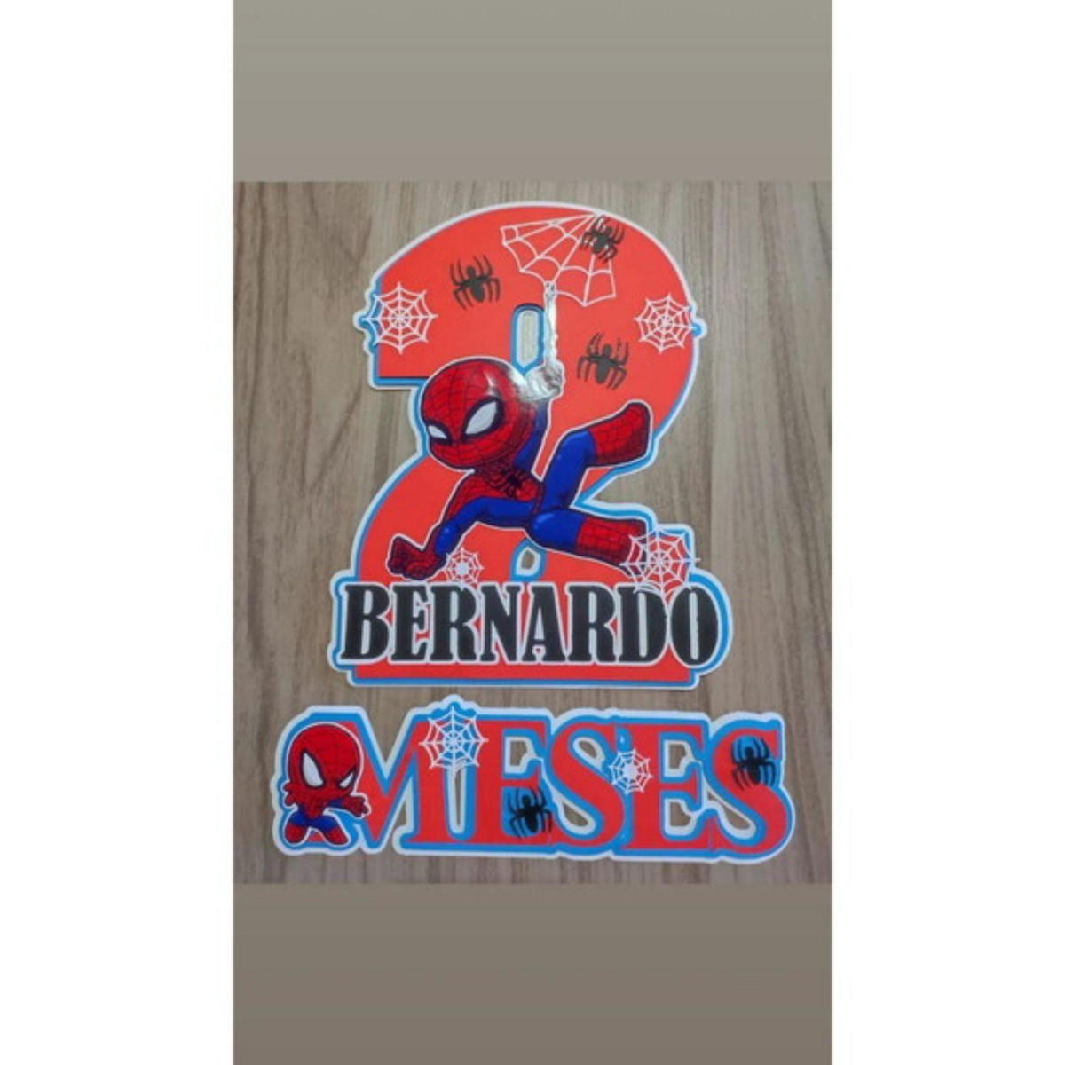 Arquivo Topo de Bolo Mesversario Homem Aranha #15074