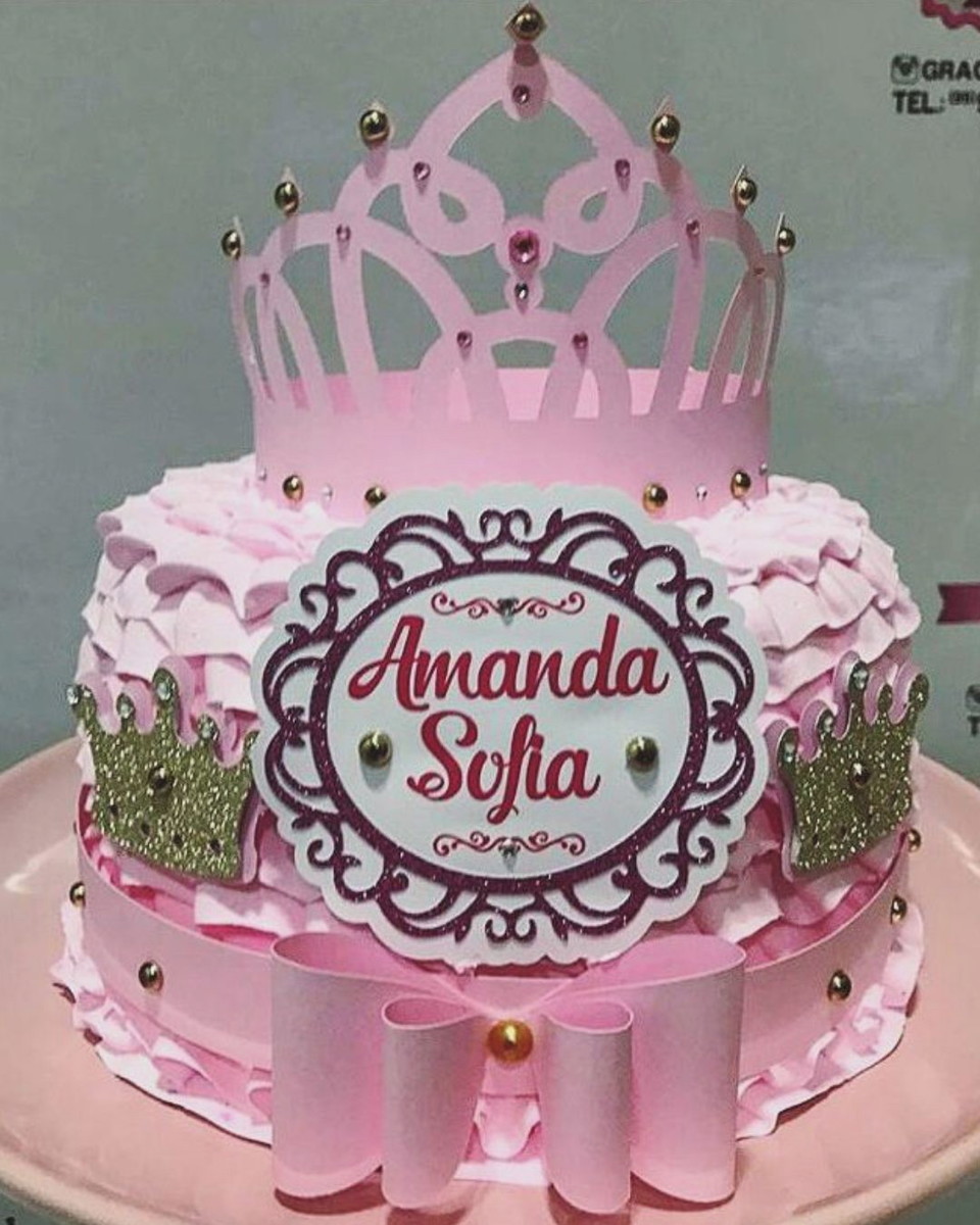 Arquivo Topo de Bolo - Princesa Coroa