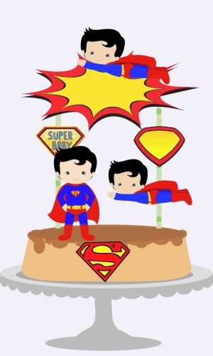 Arquivo topo de bolo super homem