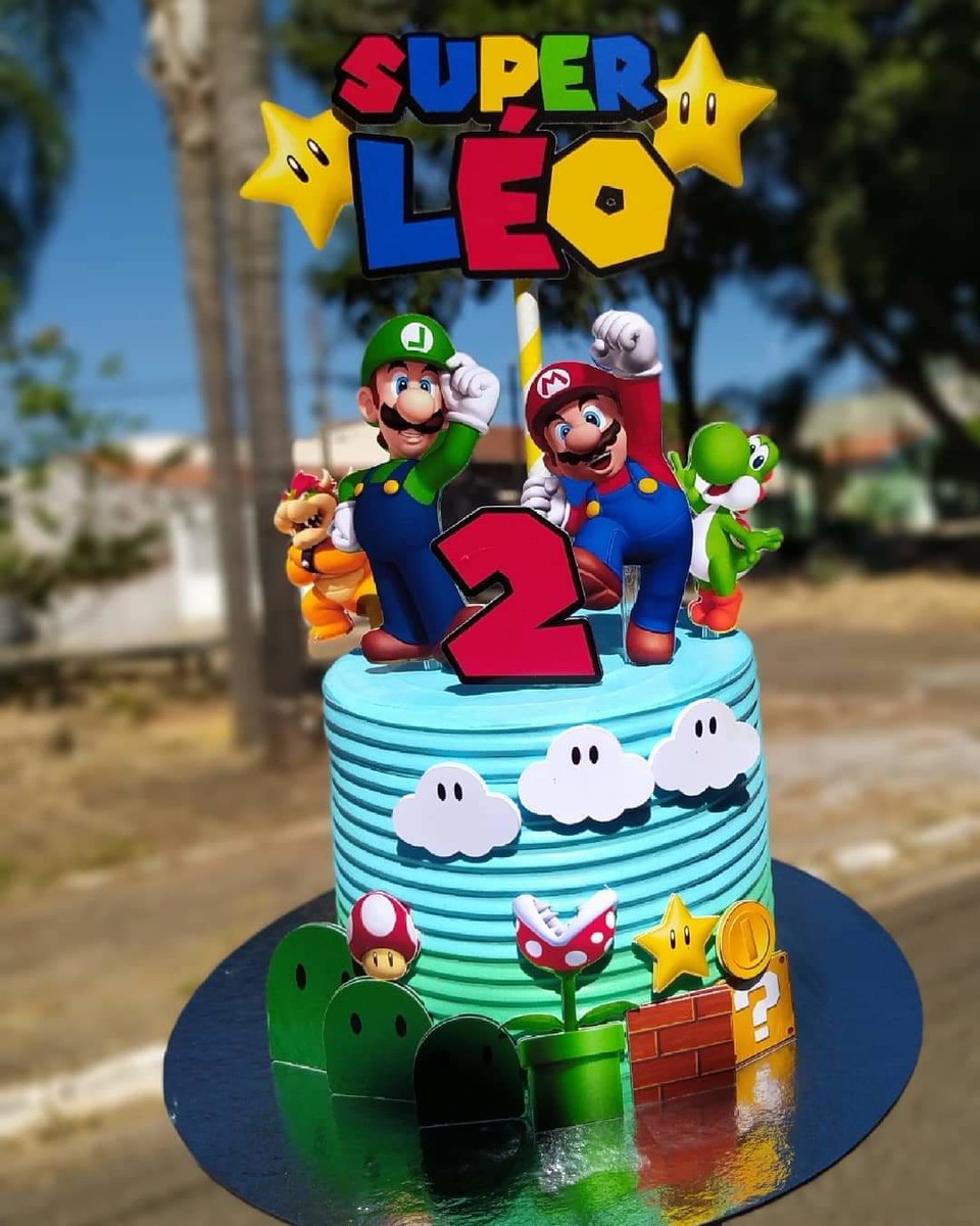 Arquivo Topo de Bolo Super Mario - Imagem 2