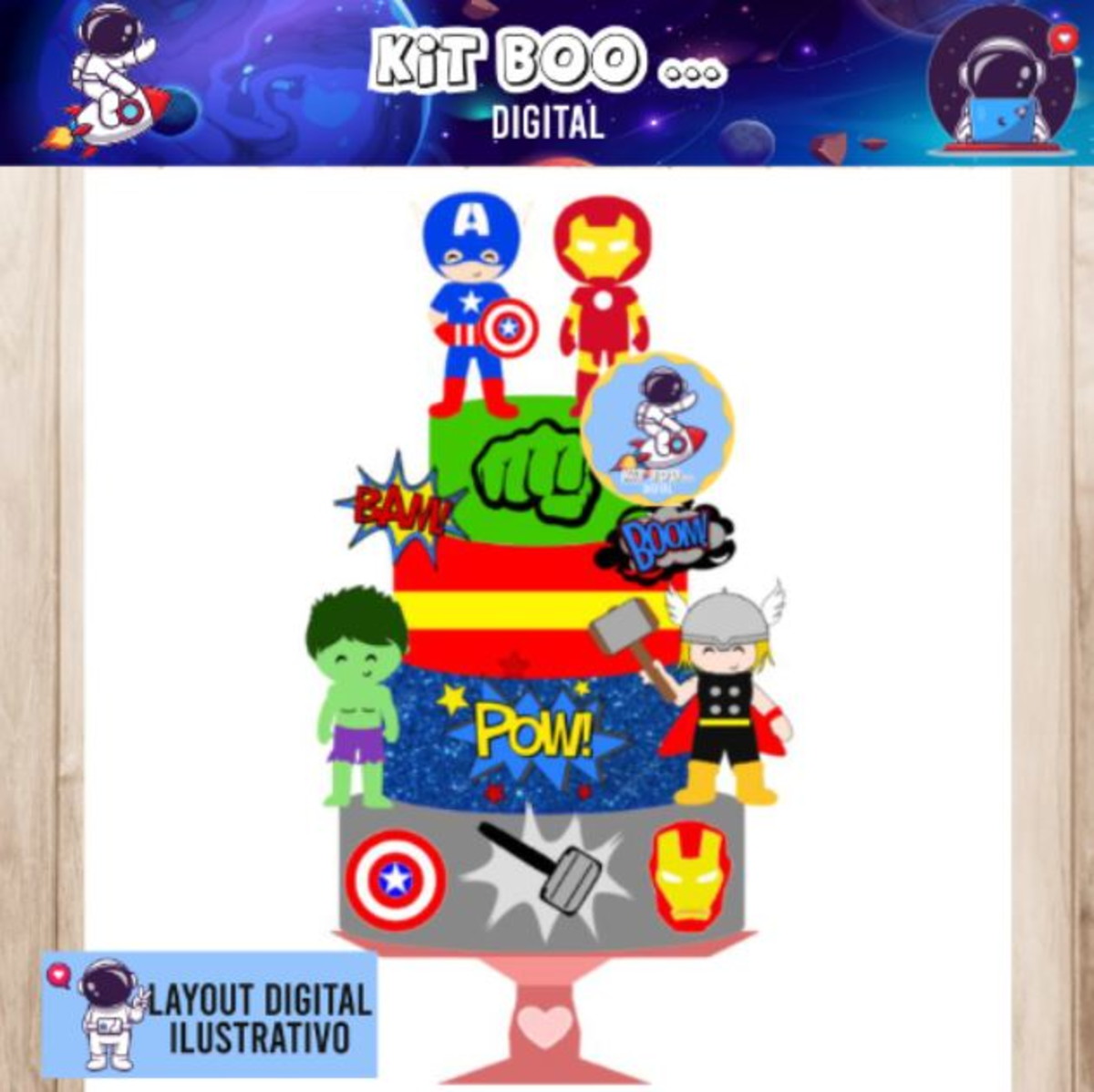 Arquivo Topo de Bolo - Vingadores