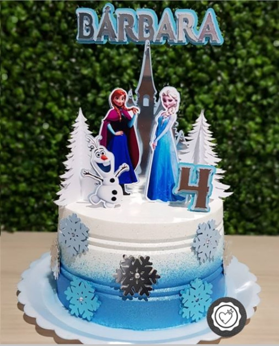 Arquivo de Corte 2 Topos de Bolo Frozen