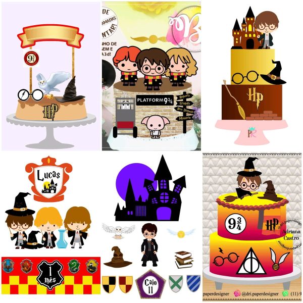 Arquivos de Corte Topo de Bolo Harry Potter