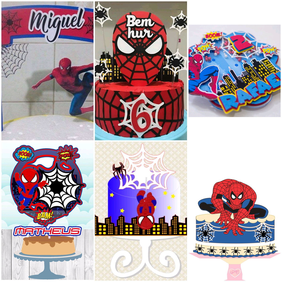 ARQUIVOS DE CORTE TOPO DE BOLO Homem aranha