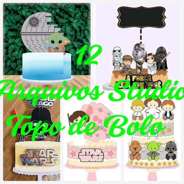ARQUIVOS DE CORTE TOPO DE BOLO - STAR WARS